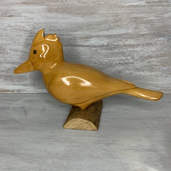Other - Hand Carved Wood Bird Sculpture